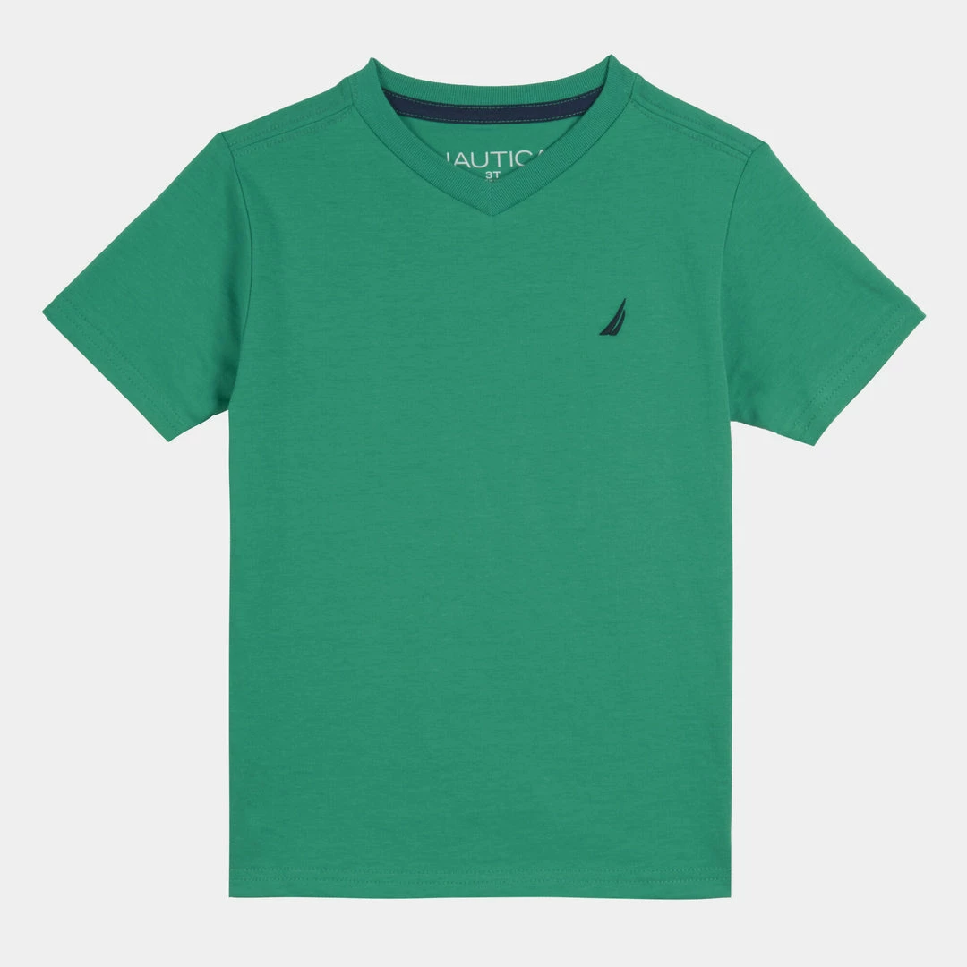 Budget π€© Nautica Little Boys' J-Class Logo V-Neck T-Shirt (4-7) for kids π - Image 4