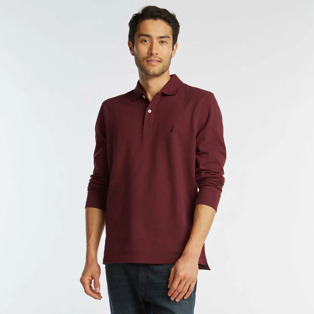 Promo π₯ Nautica Mens Classic Fit Long Sleeve Polo π