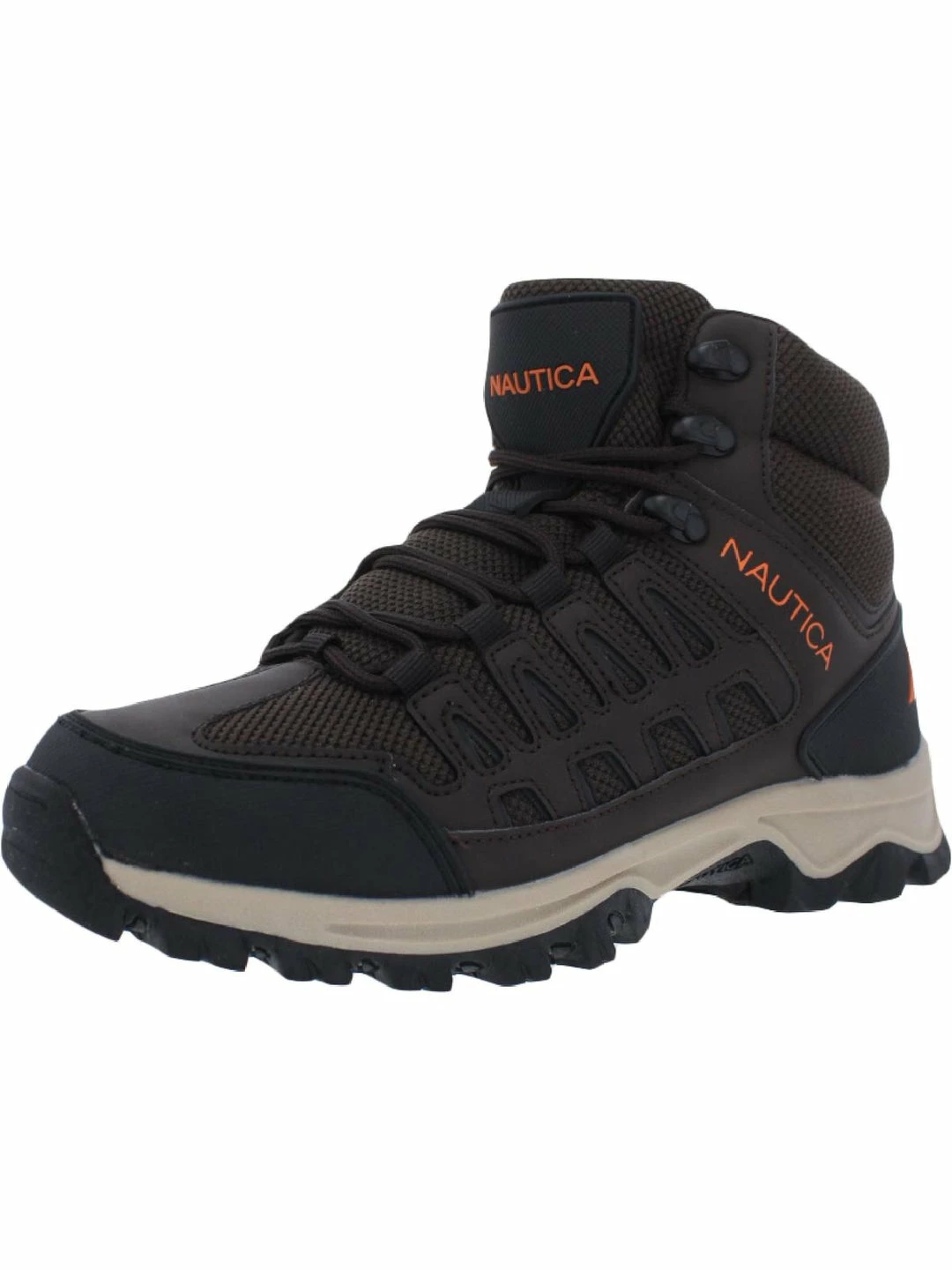 Budget π Nautica Corbin Mid Mens Faux Leather Ankle Hiking π₯Ύ Boots π€© - Image 4