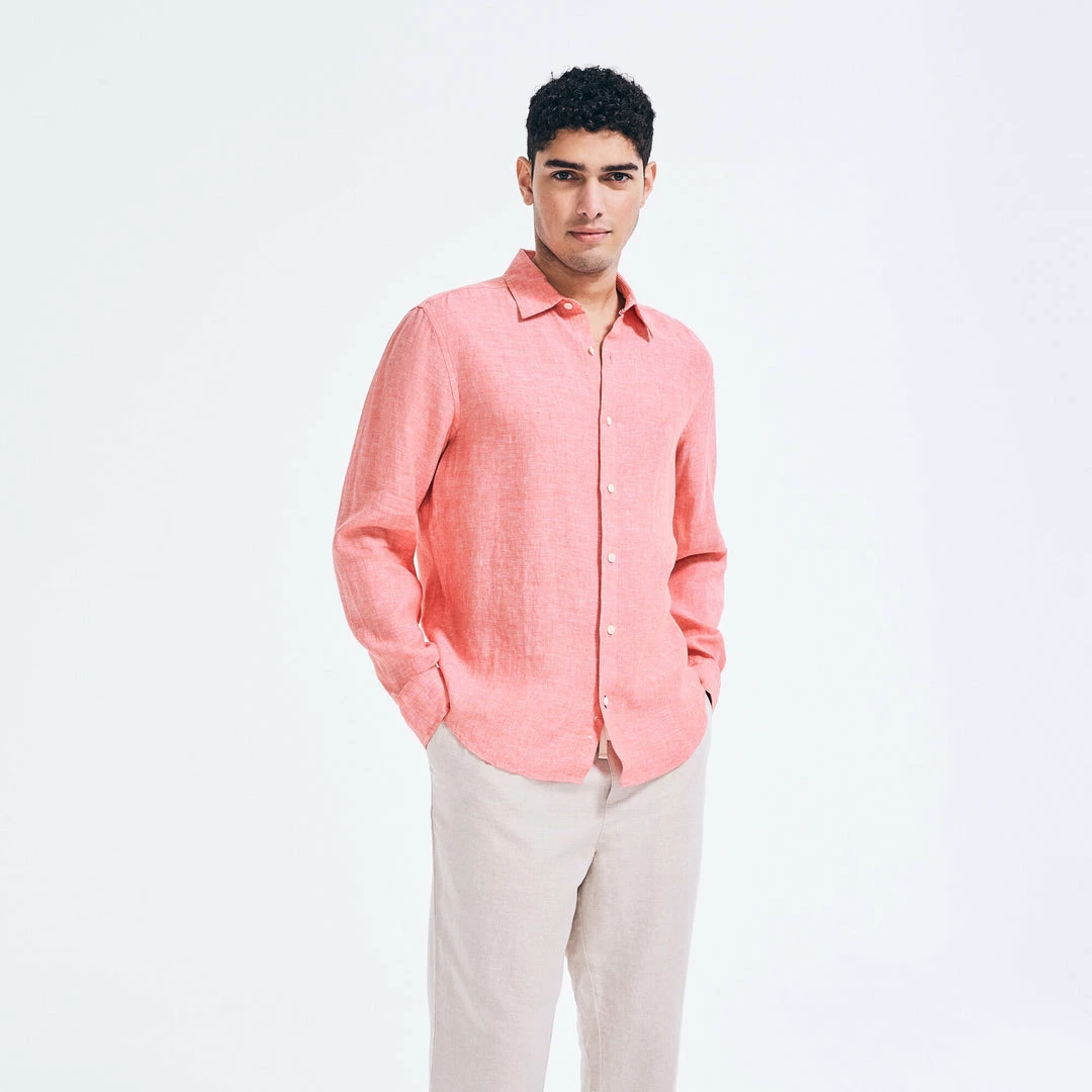 Best Sale β€οΈ Nautica Mens Linen π Shirt β - Image 3