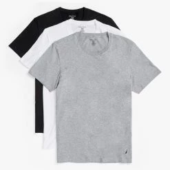 Coupon π Nautica Mens Crew T-Shirts, 3-Pack β