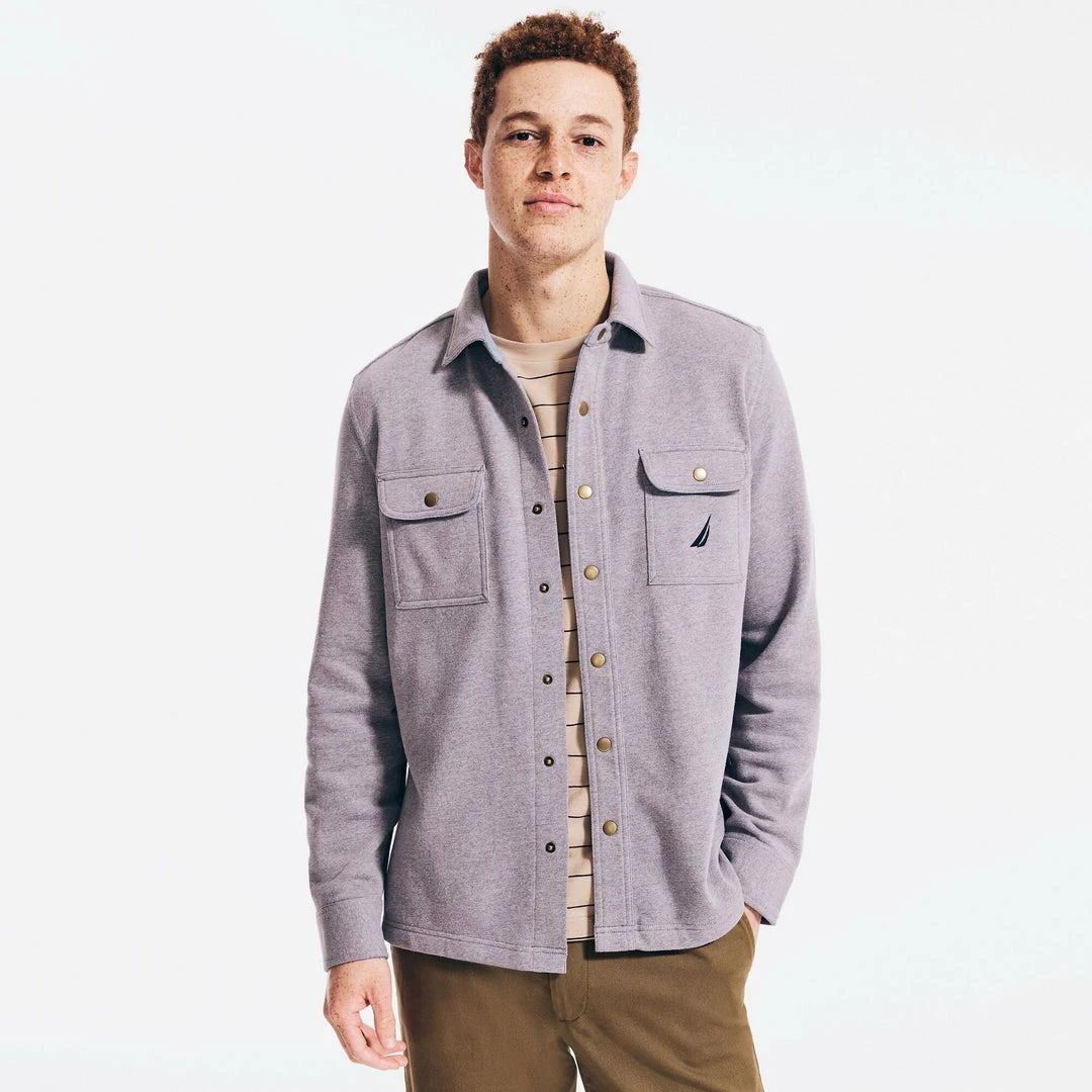 Deals ✔️ Nautica Mens Snap-Button Overshirt ✨
