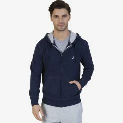 New 🥰 Nautica Mens Big & Tall Full Zip Hoodie ⭐