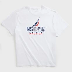 Hot Sale 🤩 Nautica Mens Big & Tall Yacht Club Graphic T-Shirt ⌛