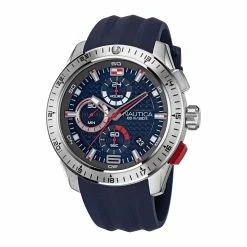 New ✨ Nautica Nst 101 Stainless Steel And Silicone ⌚ Watch for men 🔥