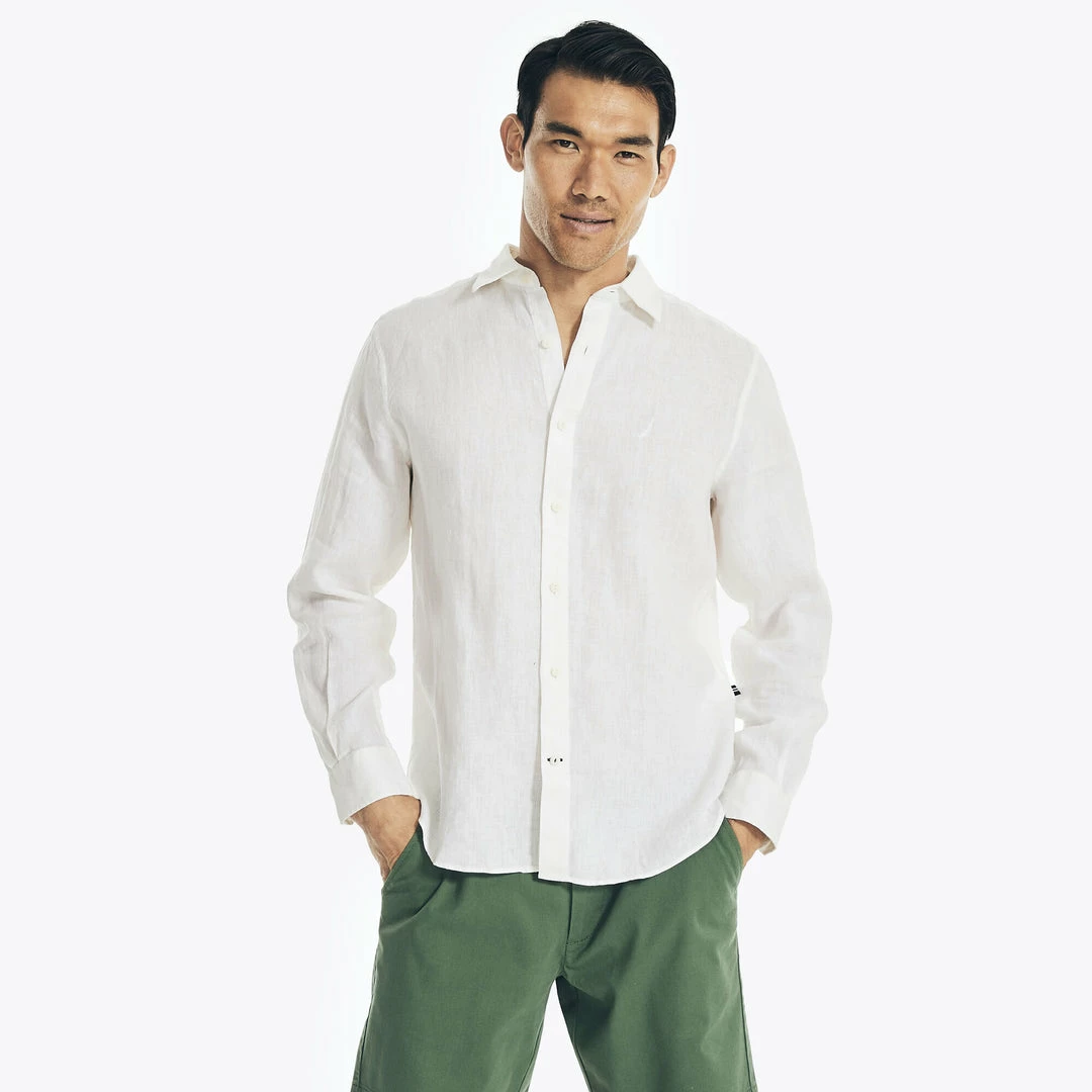 Best Sale β€οΈ Nautica Mens Linen π Shirt β - Image 4