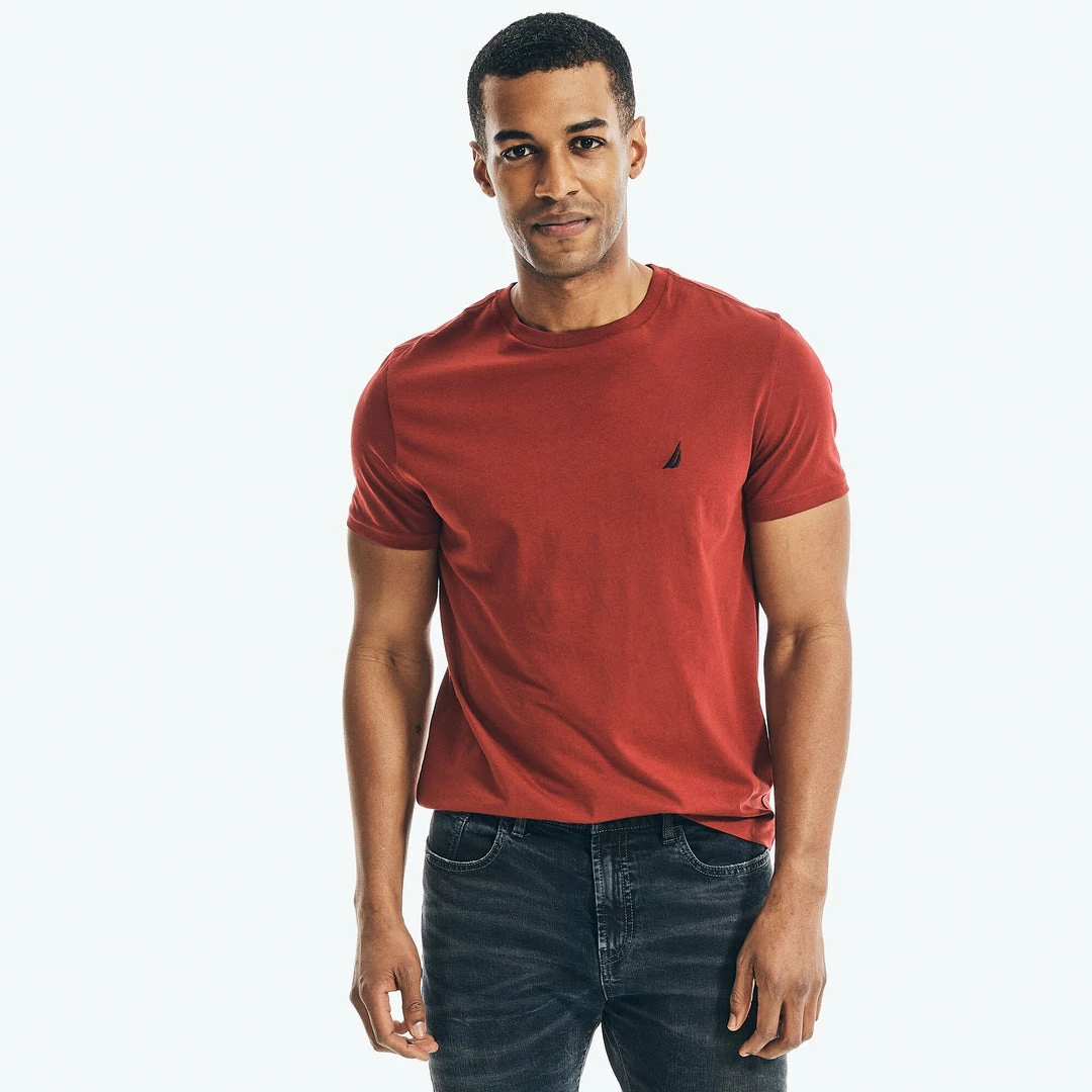 Best Sale π Nautica Mens Solid Crewneck T-Shirt π - Image 5