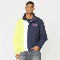 Cheap 🎉 Nautica Mens Competition Colorblock Jacket 🧨