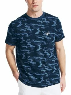 Outlet 🎁 Nautica Mens Camo Short Sleeves T-Shirt 🥰