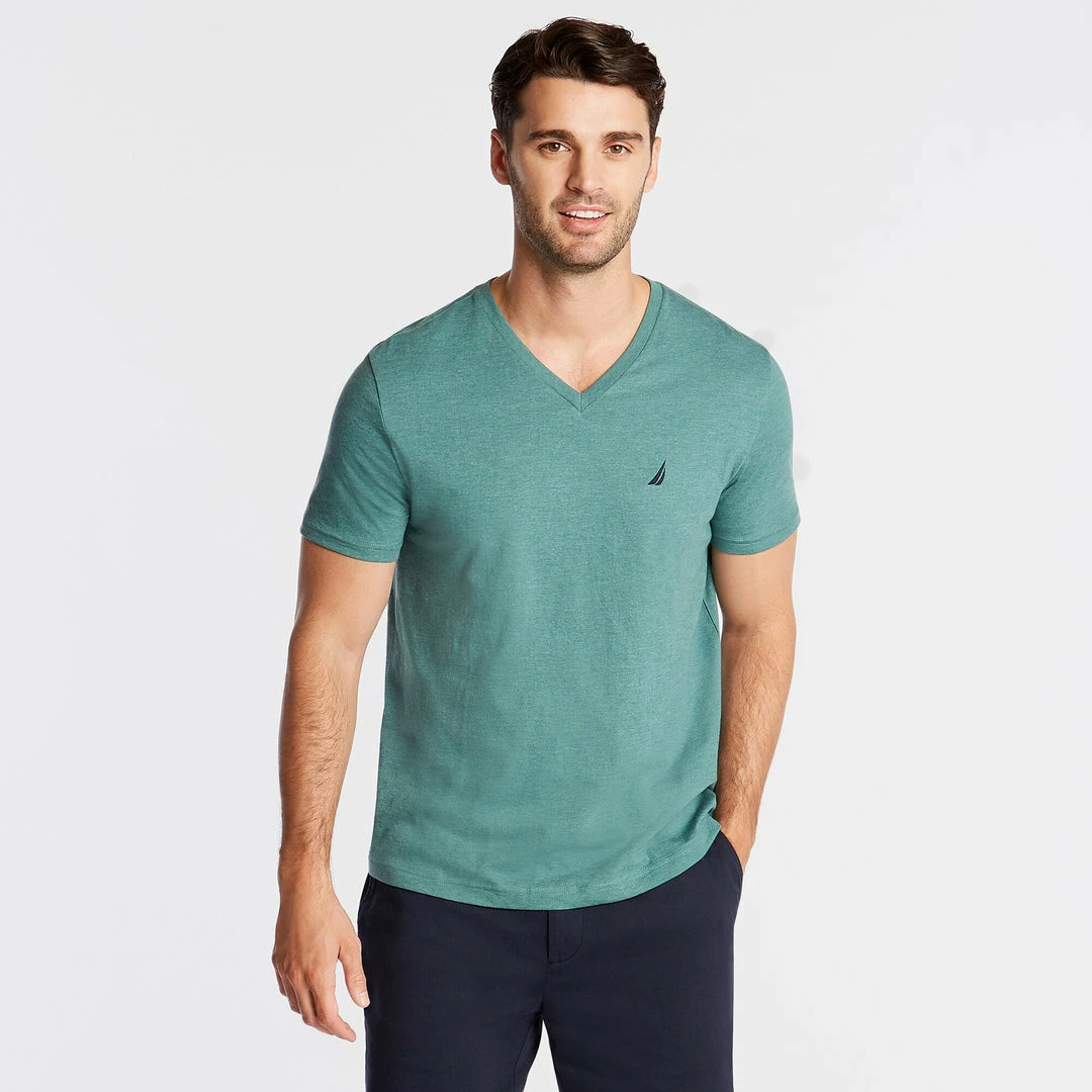 Best Pirce π Nautica Mens Heathered V-Neck T-Shirt π - Image 5