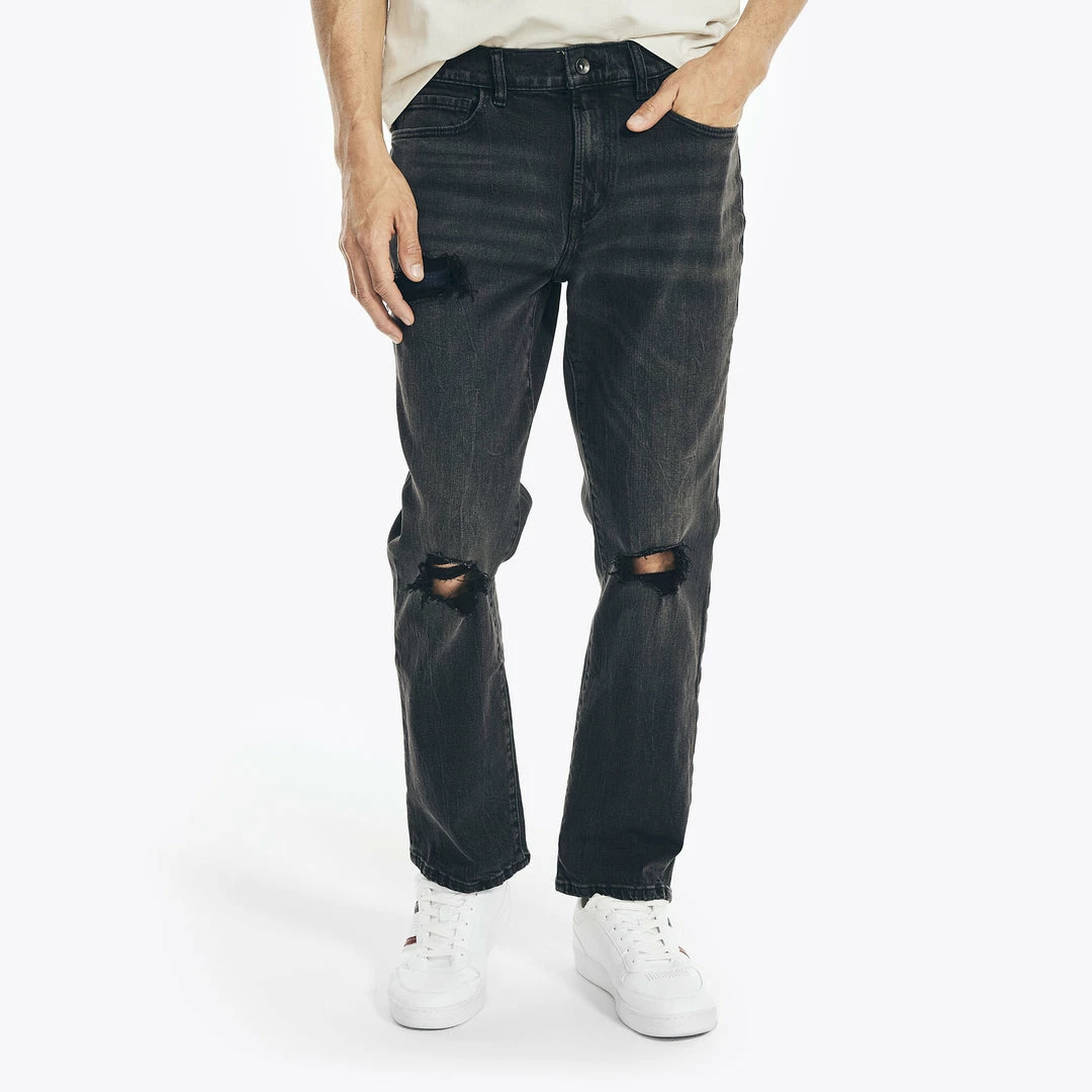 Outlet β¨ Nautica Mens Nautica π Jeans Co. Distressed Straight Fit Denim β