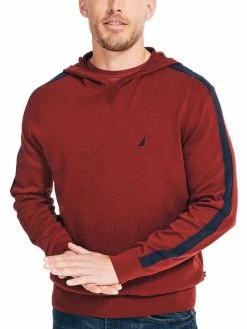 Best Sale 🛒 Nautica Mens Pullover Ribbed Hoodie 🎉