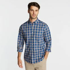 Wholesale 🔥 Nautica Mens Big & Tall Wrinkle Resistant 👚 Shirt In Yarn Dyed Plaid ❤️