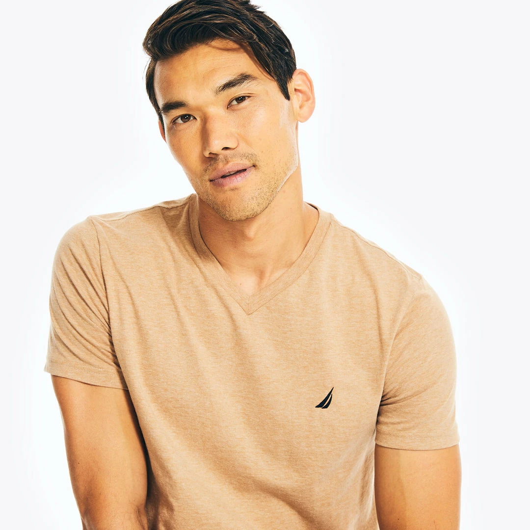 Best Pirce π Nautica Mens Heathered V-Neck T-Shirt π - Image 6