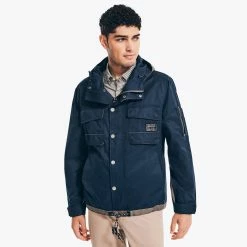 Deals 🧨 Nautica Mens Utility Hooded Jacket 🔥