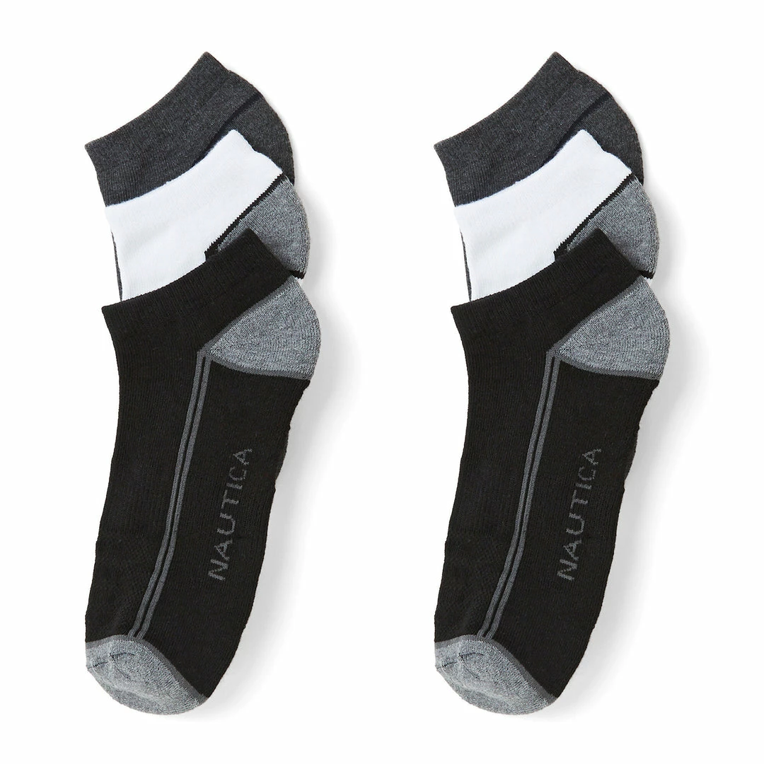 Discount π Nautica Mens Athletic Low Cut 𧦠Socks, 6-Pack β