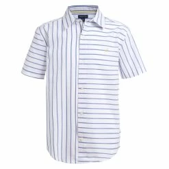 Top 10 🛒 Nautica Little Boys' Striped Back Graphic Short Sleeve 👚 Shirt (4-7) for kids 😍
