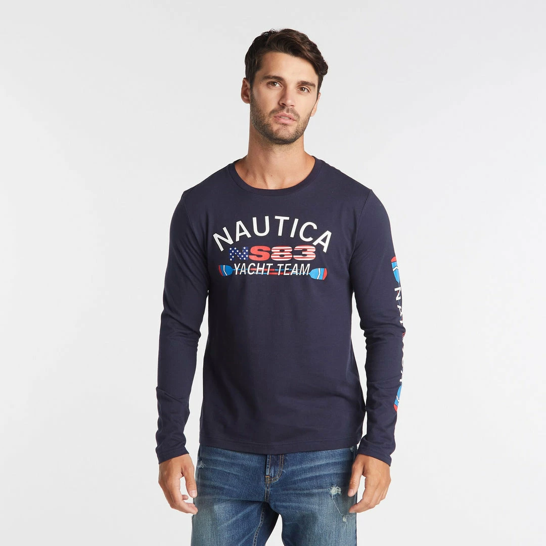 Coupon βοΈ Nautica Mens Big & Tall Long Sleeve Yacht Team T-Shirt π