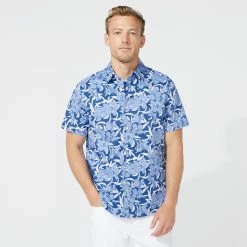 Top 10 🥰 Nautica Mens Big & Tall Navtech Floral Print 👚 Shirt 😍