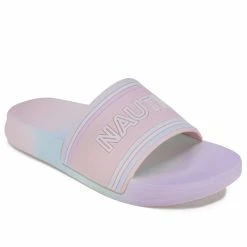 Best reviews of 😍 Nautica 👧 Girls' Logo Slide 🩴 Sandal for kids 🔔