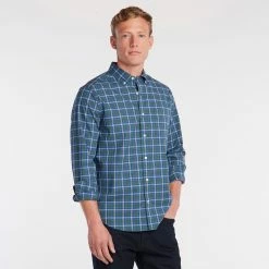 Cheap ✨ Nautica Mens Big & Tall Classic Fit Wrinkle-Resistant Plaid 👚 Shirt 💯