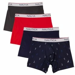 Brand new 💯 Nautica Mens Stretch Performance Boxer Briefs, 4-Pack ✔️