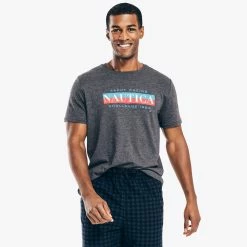 Buy ✨ Nautica Mens Yacht Racing Graphic Sleep T-Shirt 🧨