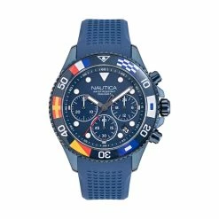 Coupon 😉 Nautica Mens Westport Flag-Embellished Chronograph ⌚ Watch 🔥