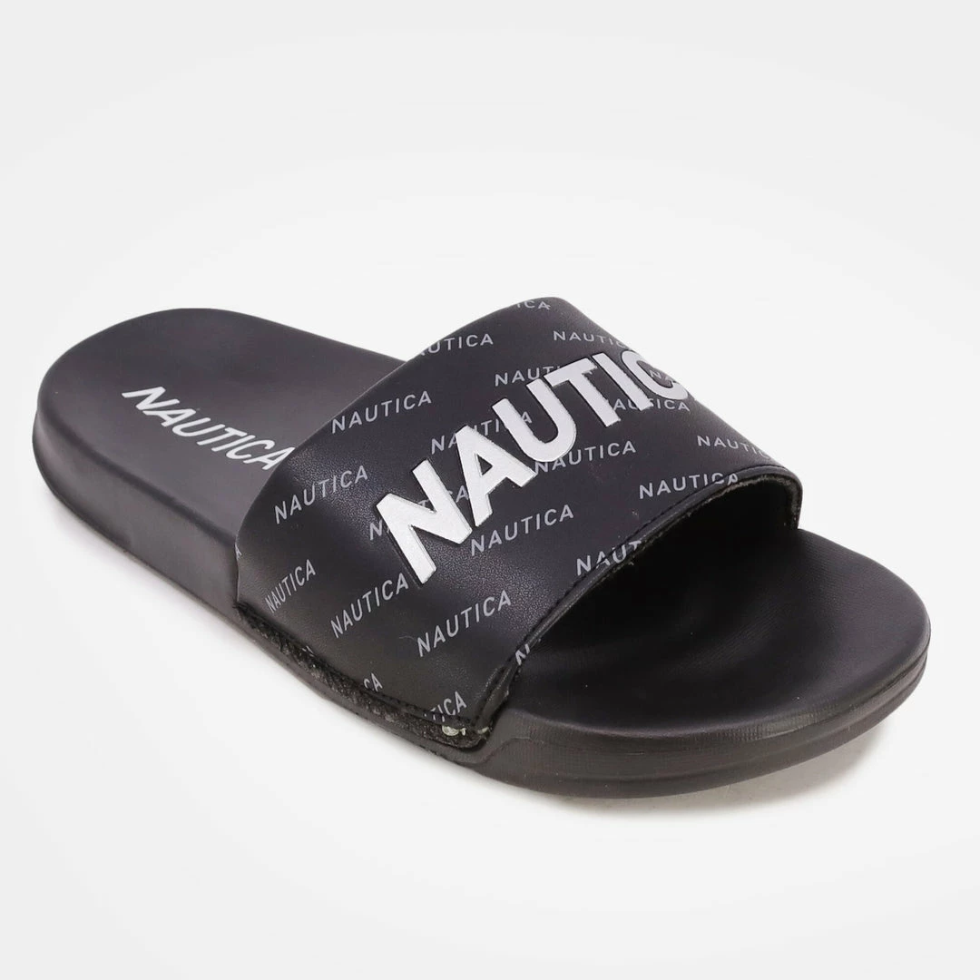 Best deal π Nautica π© Womens Logo Embellished Slide π©΄ Sandal π