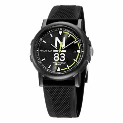 Brand new 🥰 Nautica Mens Es Pujols Textured Silicone 3-Hand ⌚ Watch 🎉
