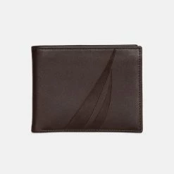 Promo π Nautica Mens Leather Bifold Passcase Wallet π