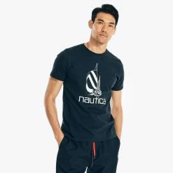 Cheapest π Nautica Mens Spinnaker Graphic T-Shirt π