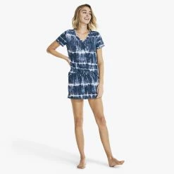 Promo 🔔 Nautica 👩 Womens Tie-Dye Print Pajama Short Set 🥰