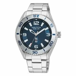 Hot Sale 😀 Nautica Mens Finn World Silicone 3-Hand ⌚ Watch 🎁
