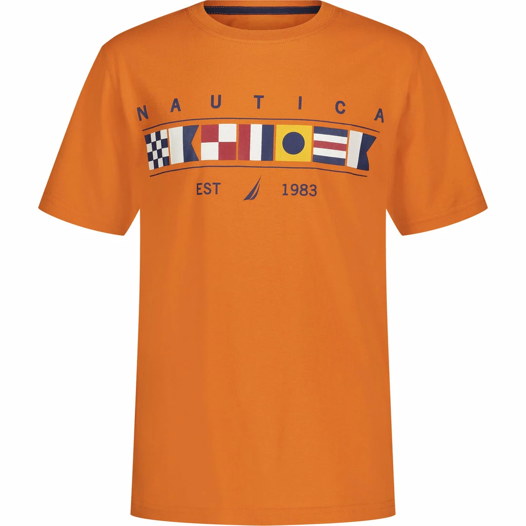 Hot Sale β Nautica Little Boys' Flags Graphic T-Shirt (4-7) for kids π― - Image 2