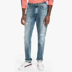 Budget ✔️ Nautica Mens Nautica 👖 Jeans Co. Sustainably Crafted Straight Fit Denim 🎉