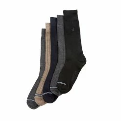 Budget 🧨 Nautica Mens Solid Ribbed 👗 Dress 🧦 Socks, 5-Pack ✨