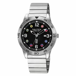 New ⭐ Nautica Mens Puerto Ayora Silicone 3-Hand ⌚ Watch 😀