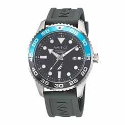 Best reviews of 💯 Nautica Pacific Beach Stainless Steel And Silicone ⌚ Watch for men 👏