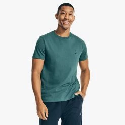 Best Sale π Nautica Mens Solid Crewneck T-Shirt π
