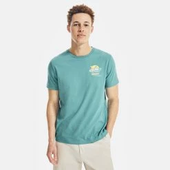 Cheap ⌛ Nautica Mens Sunset Boat Graphic T-Shirt 😀