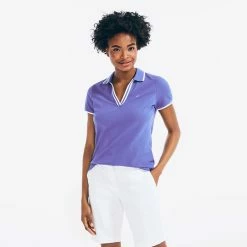 Top 10 ❤️ Nautica 👩 Womens Sustainably Crafted Ocean Split-Neck Polo 😀