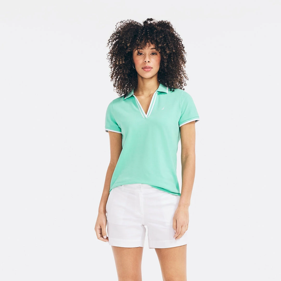 Top 10 β€οΈ Nautica π© Womens Sustainably Crafted Ocean Split-Neck Polo π - Image 9