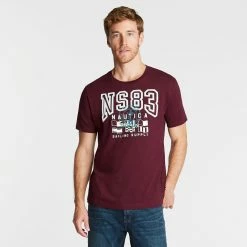Best Pirce 🤩 Nautica Mens Big & Tall Ns-83 Applique T-Shirt 😍