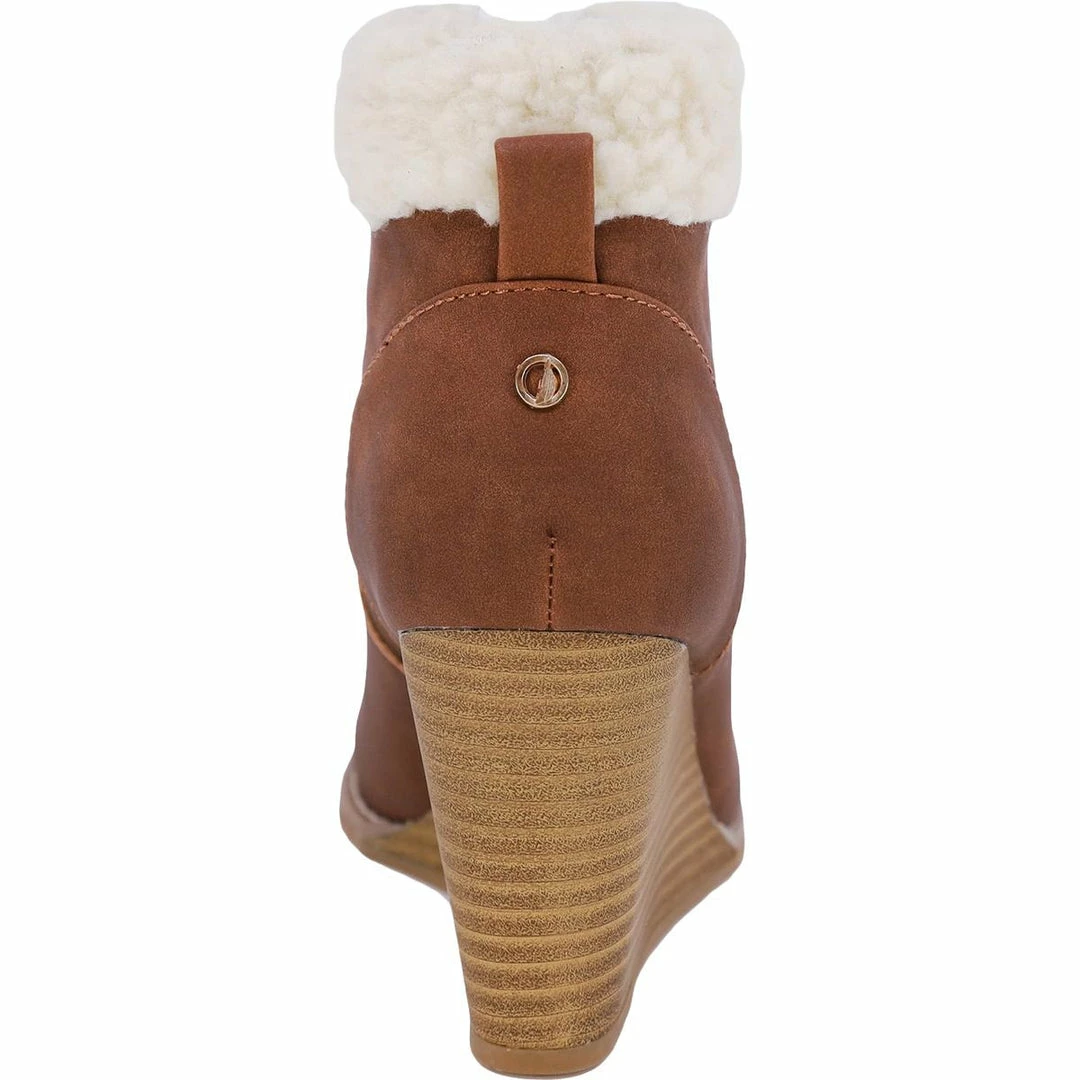 Best Sale π Nautica Galva π© Womens Faux Leather Wedges Ankle π₯Ύ Boots π - Image 4