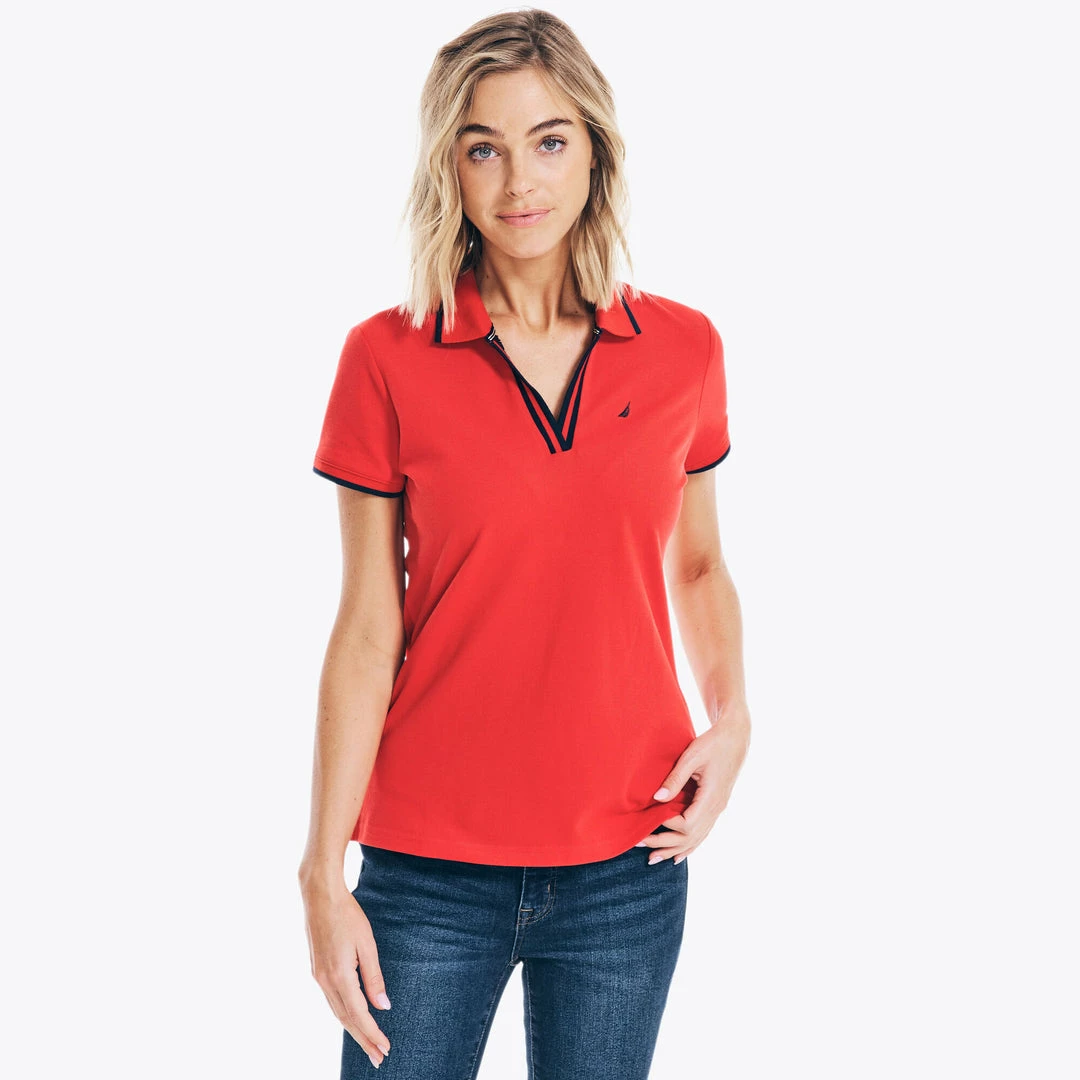 Top 10 β€οΈ Nautica π© Womens Sustainably Crafted Ocean Split-Neck Polo π - Image 8