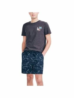 Best Sale 😉 Nautica Boardwalk Mens Printed Drawstring Casual Shorts ❤️