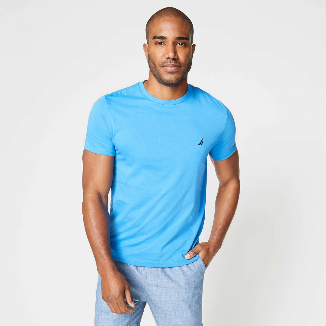 Best Sale π Nautica Mens Solid Crewneck T-Shirt π - Image 8
