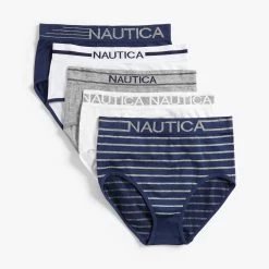 Cheap 🤩 Nautica 👩 Womens Seamless Logo Brief, 5-Pack 🔥