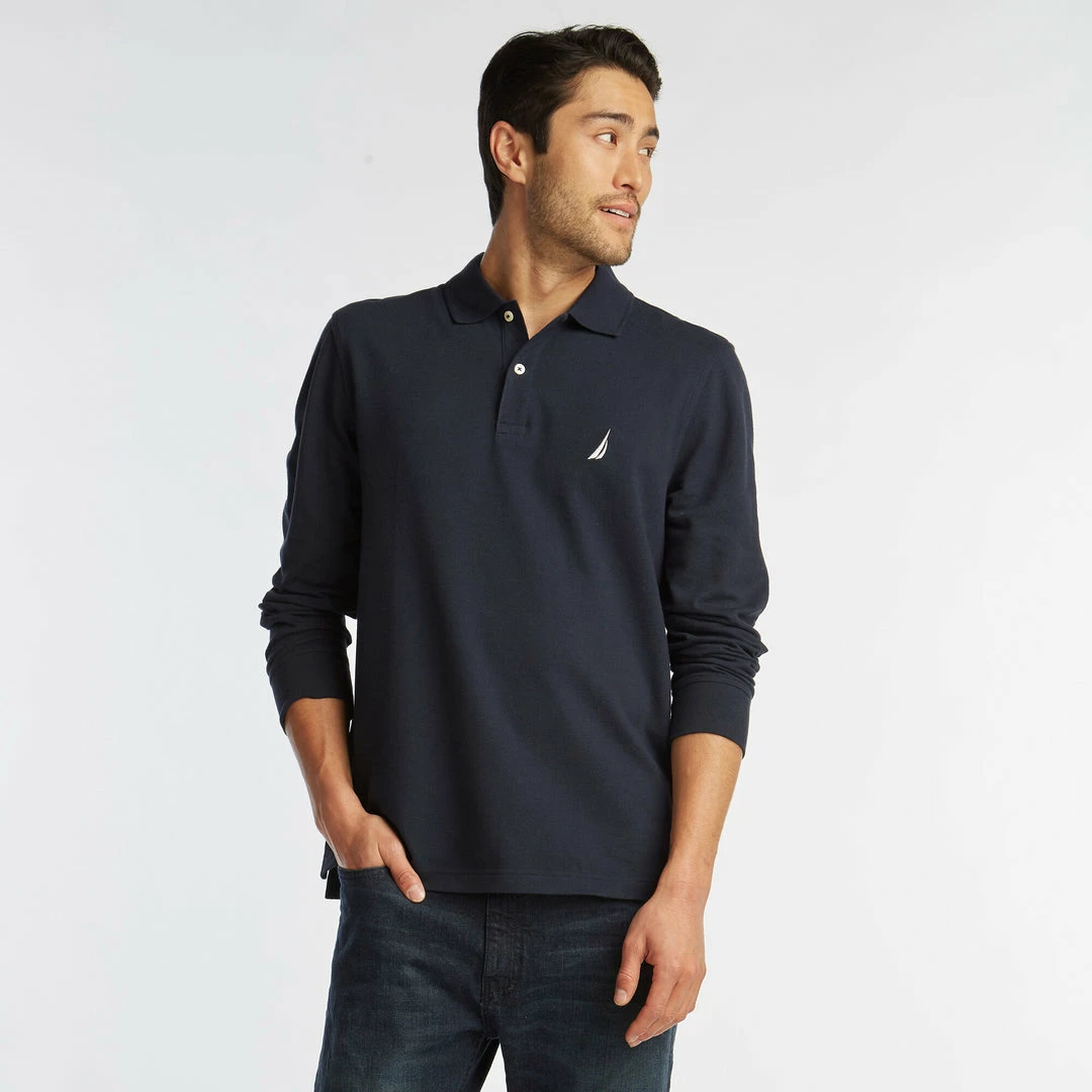 Promo π₯ Nautica Mens Classic Fit Long Sleeve Polo π - Image 5